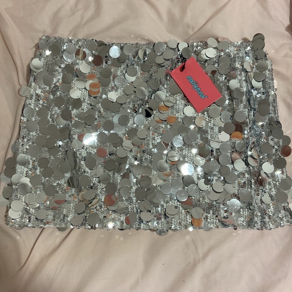 Edikted Sequin Skirt New - Picture 3 of 4